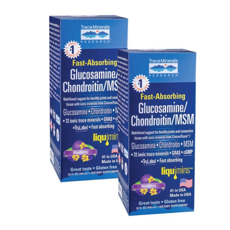 Thực Phẩm Tăng Cường Sức Khỏe Xương Khớp Dễ Hấp Thu Glucosamine Chondroitin Msm Trace Minerals 946Ml