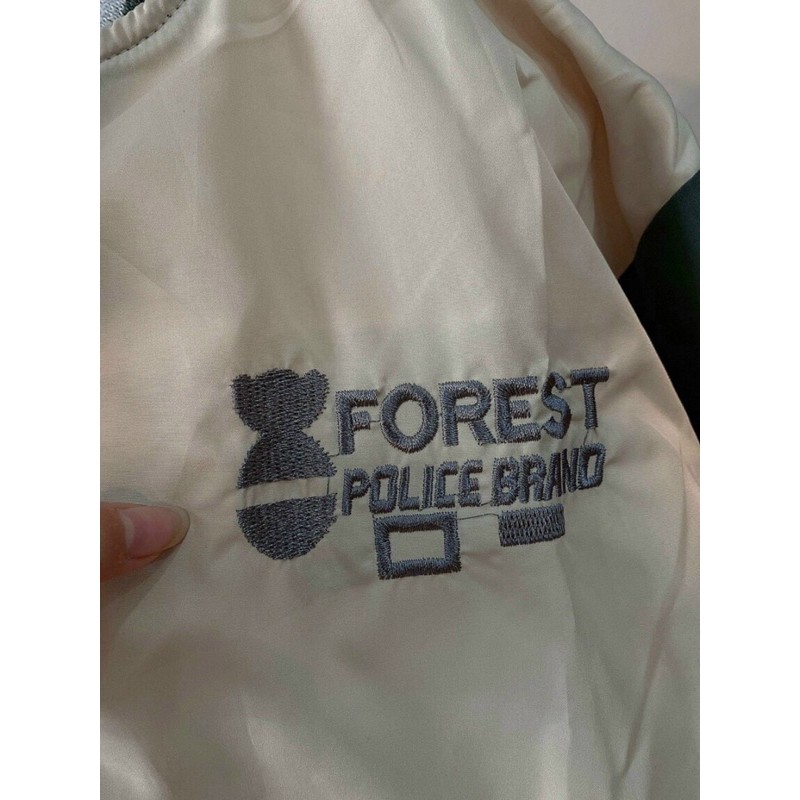 [Ảnh Thật] Áo Bomber Dù 2 lớp dày dặn thêu Forest chất dù đẹp - Form chuẩn Unisex Nam Nữ Couple | BigBuy360 - bigbuy360.vn