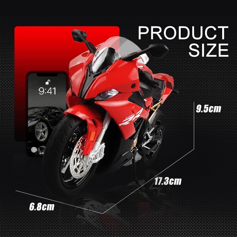 Mô Hình Xe Mô Tô BMW S1000RR Bằng Hợp Kim Tỉ Lệ 1: 12