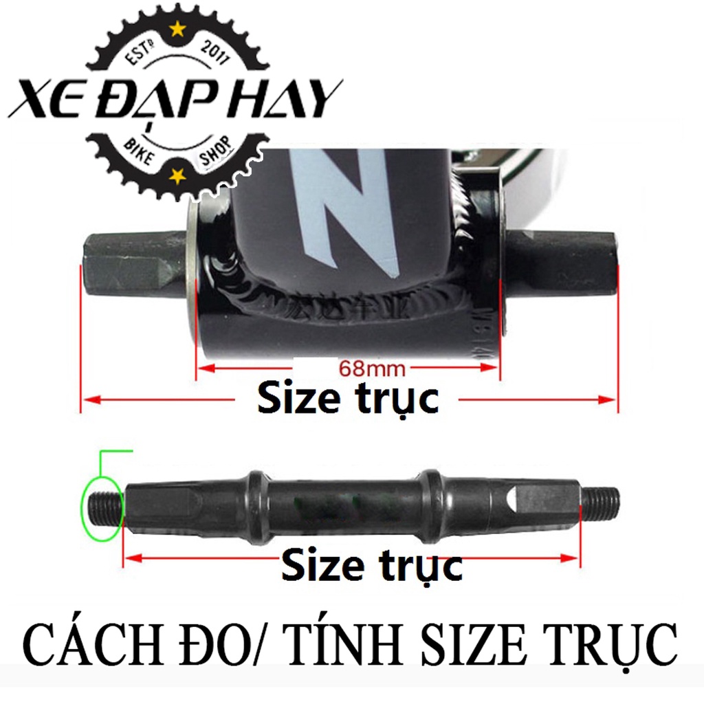 Trục Giữa Cốt Vuông Xe Đạp | | Dụng Cụ Sửa Chữa & Bảo Dưỡng Xe Đạp Thể Thao