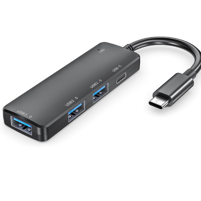 Hub Usb, hub Type C 4 in 1 chia cổng mở rộng kết nối cho pc, laptop, điện thoại