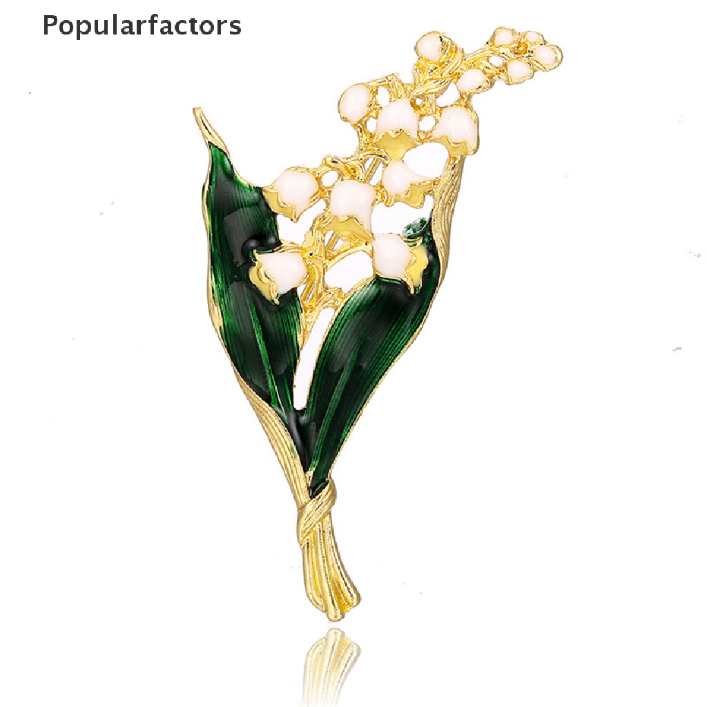 Ghim Cài Áo Hình Bông Hoa Tráng Men Màu Trắng Thời Trang Dành Cho Nữ