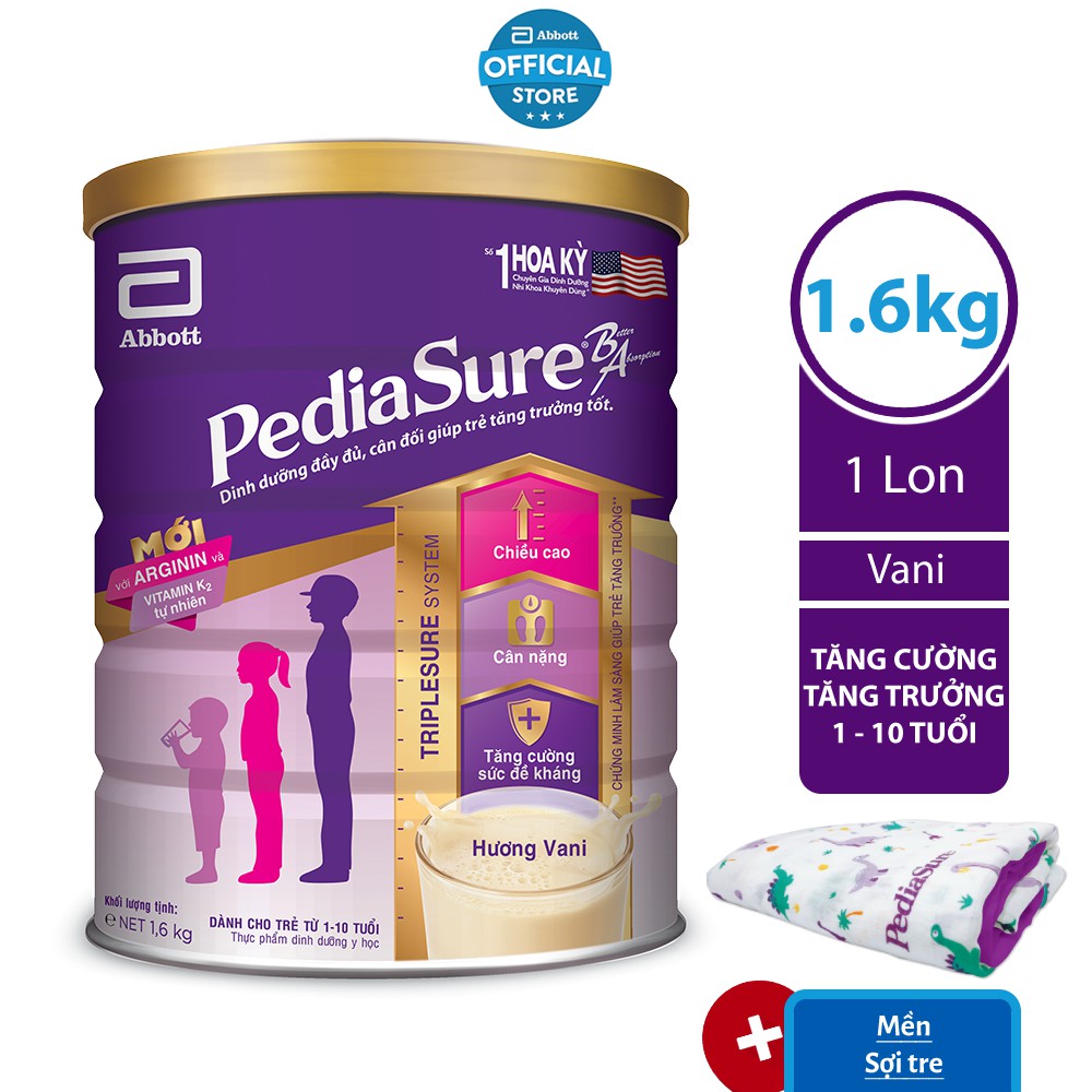 Sữa Bột Pediasure 1.6 Kg/Lon