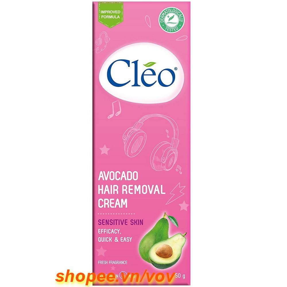 Tẩy Lông Cho Da Nhạy Cảm Cleo Avocado Hair Removal Cream Sensitive Skin 50g 100% Chính Hãng,vov Cung Cấp & Bảo Trợ. | BigBuy360 - bigbuy360.vn