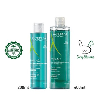 Sữa rửa mặt Aderma Phys-AC dầu mụn nhạy cảm 200ml/ 400ml