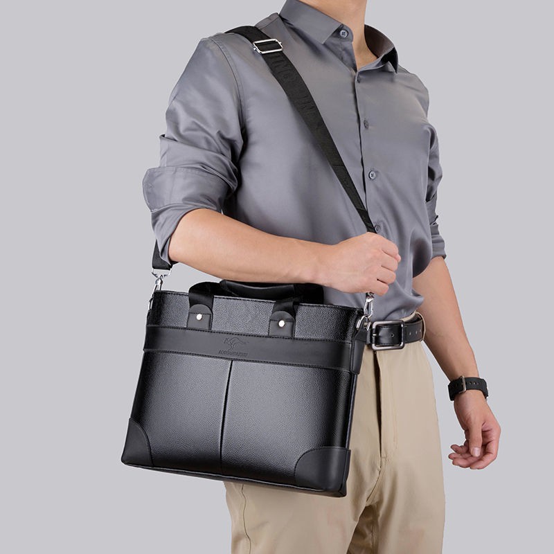 Túi da đeo vai đựng máy tính 47cm thời trang công sở cho nam | BigBuy360 - bigbuy360.vn