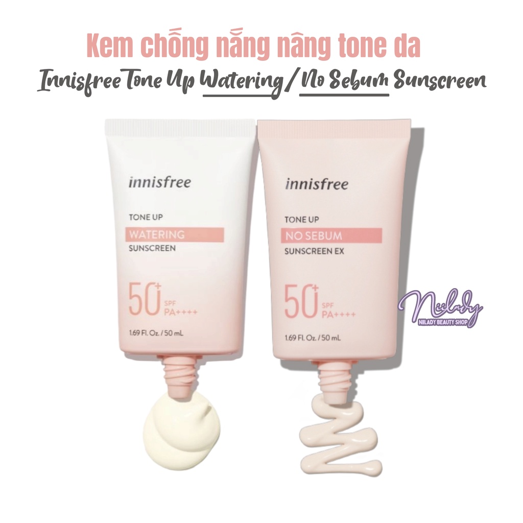 Chống nắng Innisfree Tone Up No Sebum / Tone Up Watering Sunscreen