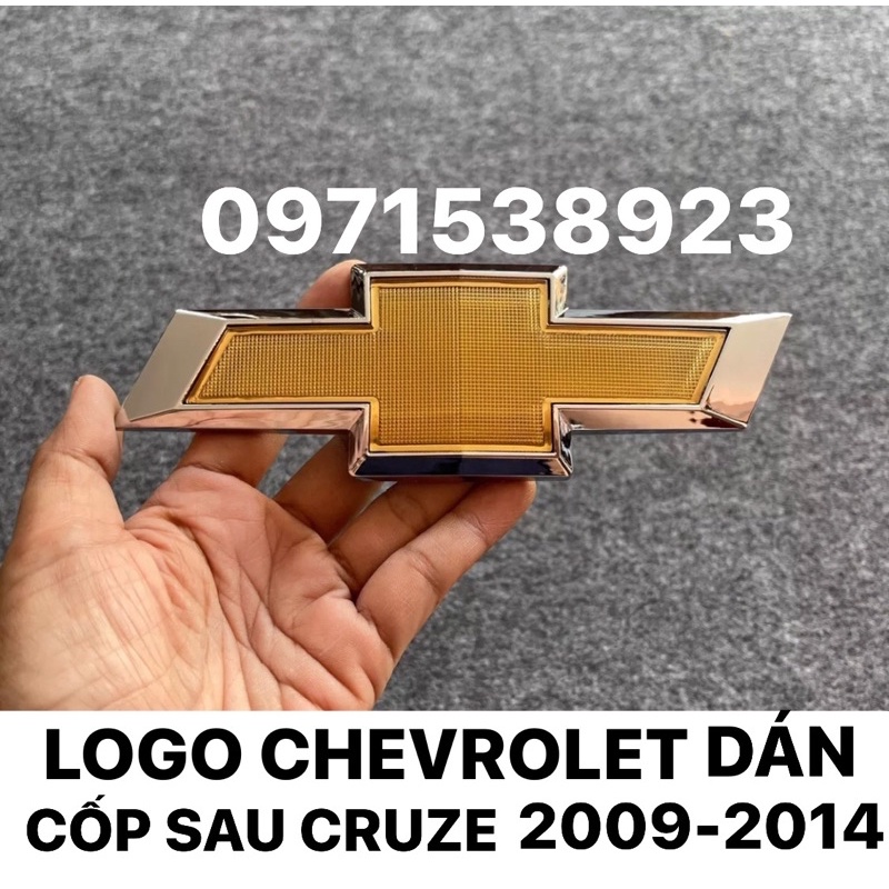 LOGO CHEVROLET DÁN CỐP SAU CHEVROLET CRUZE 2008-2014 kích thước 17cm*5,5cm HÀNG CAO CẤP GIÁ RẺ