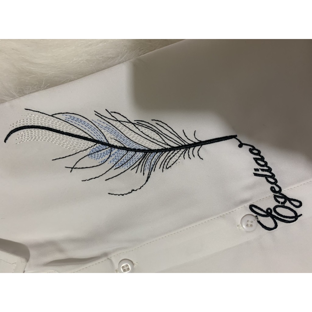 ÁO Sơ Mi Nam DRAU Thêu video ảnh thật CHẤT LỤA DÀI TAY PHONG CÁCH HỌA TIẾT THÊU LÔNG VŨ - ONE | BigBuy360 - bigbuy360.vn