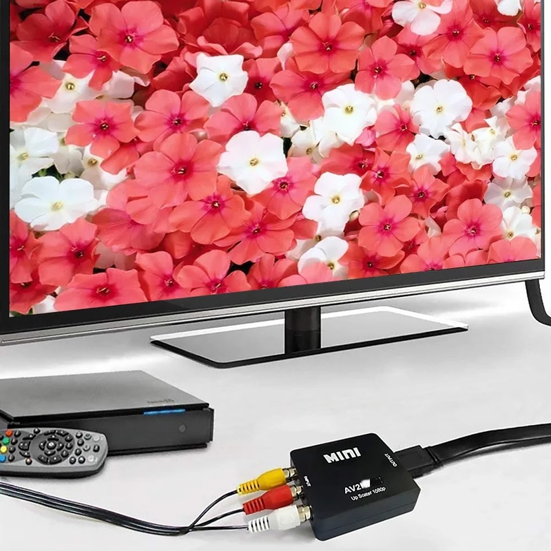 Bộ Thiết Bị Chuyển Đổi Av2 Hdmi Tương Thích Với Ps3, Ps4, Dvd, Xbox, Máy Chiếu 1080p