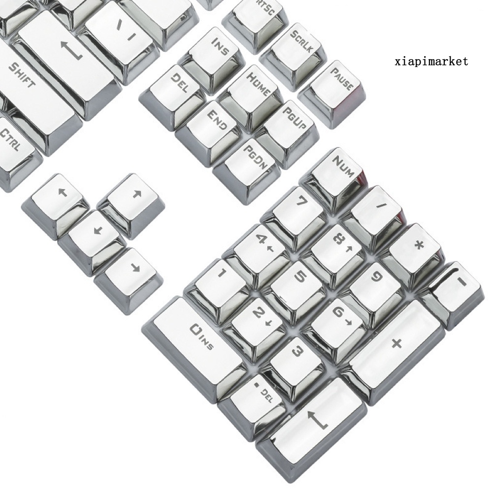 LOP_104Pcs/Set ABS Stylish Backlight Key Caps Replacement for Mechanical Keyboards