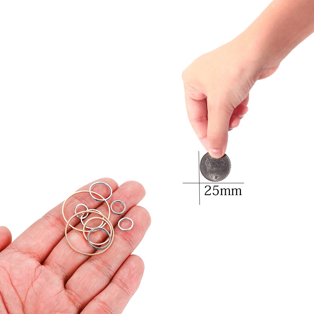 Set 20/50 vòng nối St.kunkka bằng đồng 8-40mm làm trang sức diy