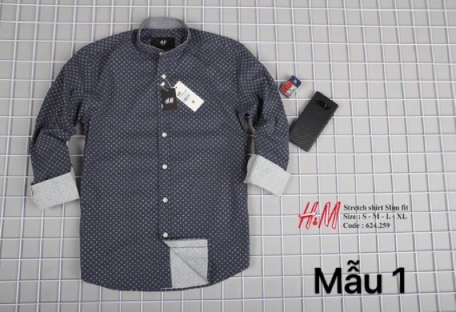ÁO SƠ MI NAM hoạ tiết cổ trụ, hàng chất lượng AN134