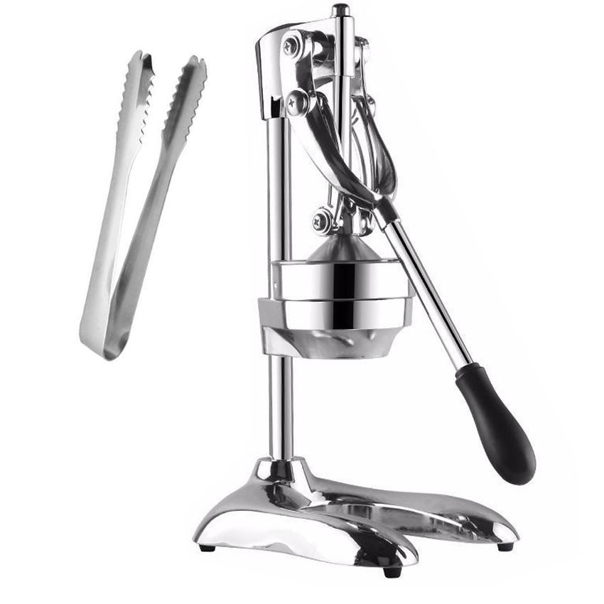 Máy ép cam ép trái cây bằng tay inox lớn+ Tặng 1 cây gắp đá inox