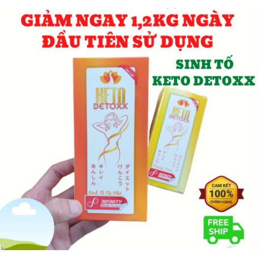 [Hàng sẵn] Keto Detoxx - Sinh Tố Khử Mỡ An Toàn Tại Nhà [Chính Hãng]