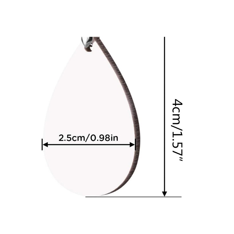 Flgo Khuyên Tai Chuyển Nhiệt Trống In Họa Tiết Làm Trang Sức Thủ Công DIY