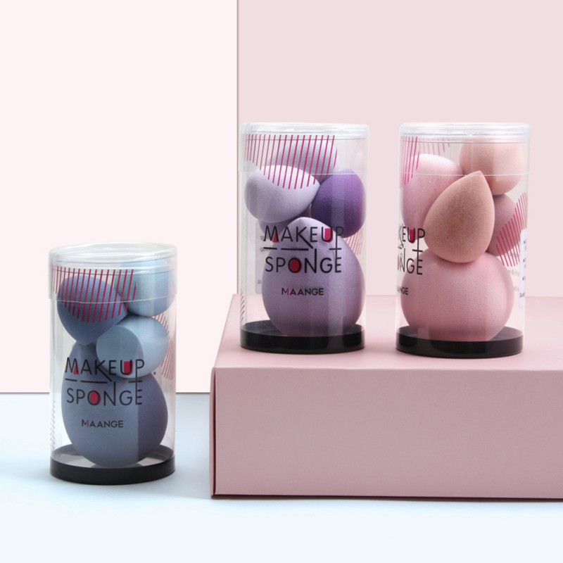 [Hàng mới về] Set 5 bông phấn tán kem nền che khuyết điểm phủ phấn trang điểm làm đẹp hiệu quả