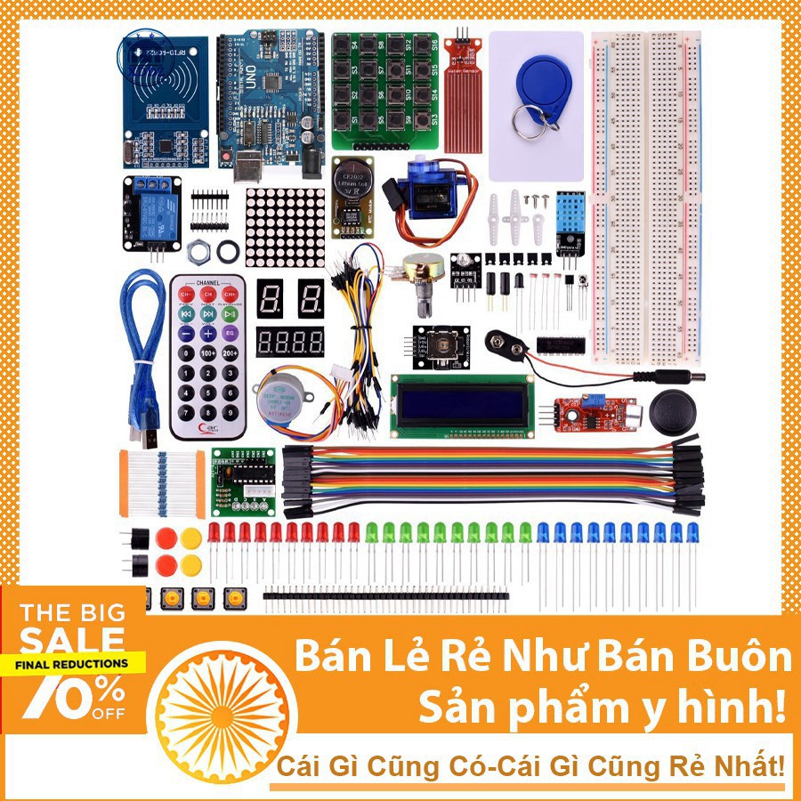 Combo Bộ Kit Học Tập Arduino Uno R3 V1