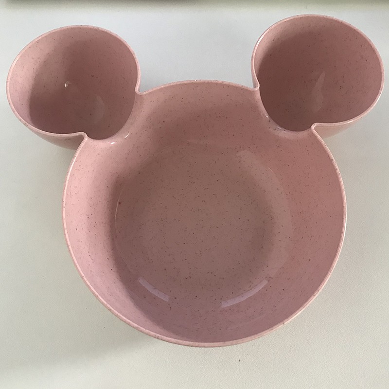 Bát Ăn Bằng Chất Liệu Lúa Mạch Hoạ Tiết Hoạt Hình Mickey Xinh Xắn Dành