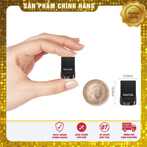 (giá khai trương) USB 3.1 SanDisk CZ430 128GB Ultra Fit Flash Drive tốc độ upto 130MB/s - Tốc độ cao