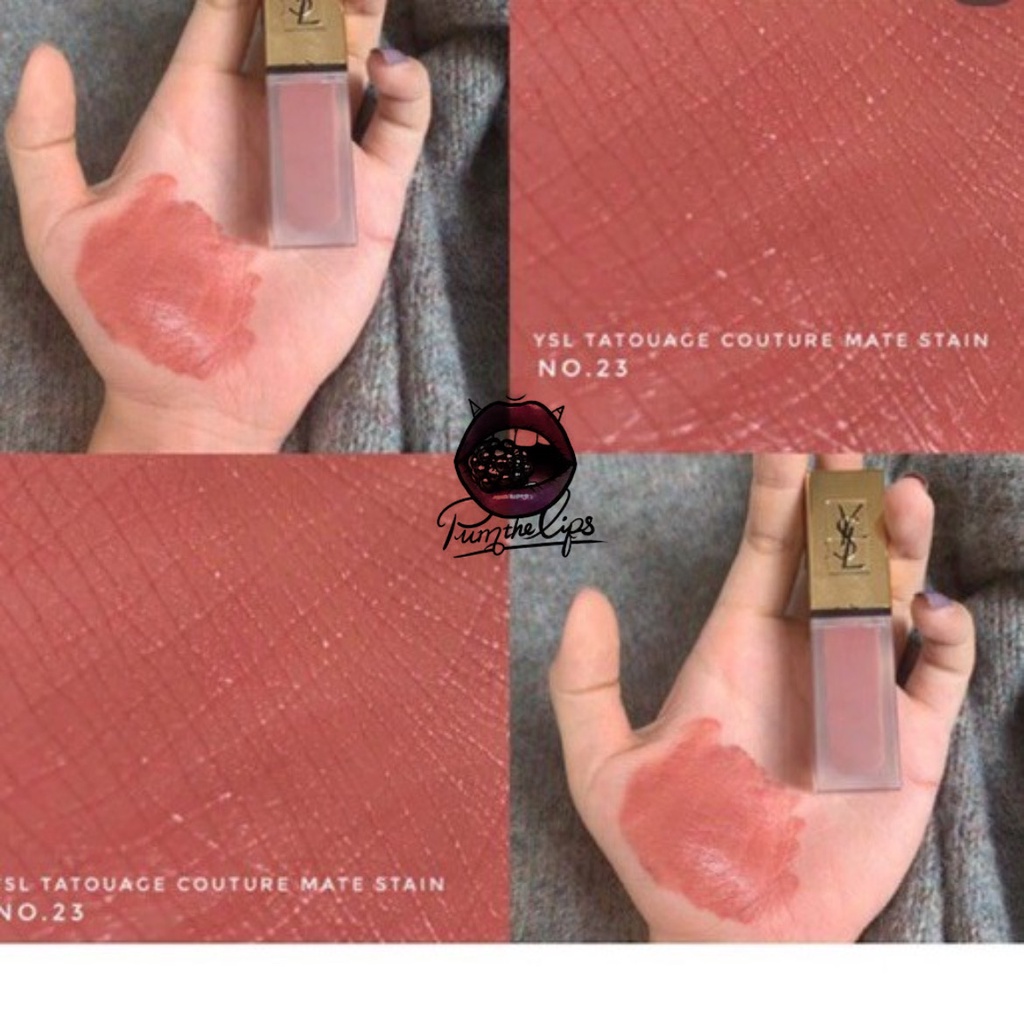 Son kem lỳ YSL Tatouage Couture Mate Stain 23 Singular Taupe