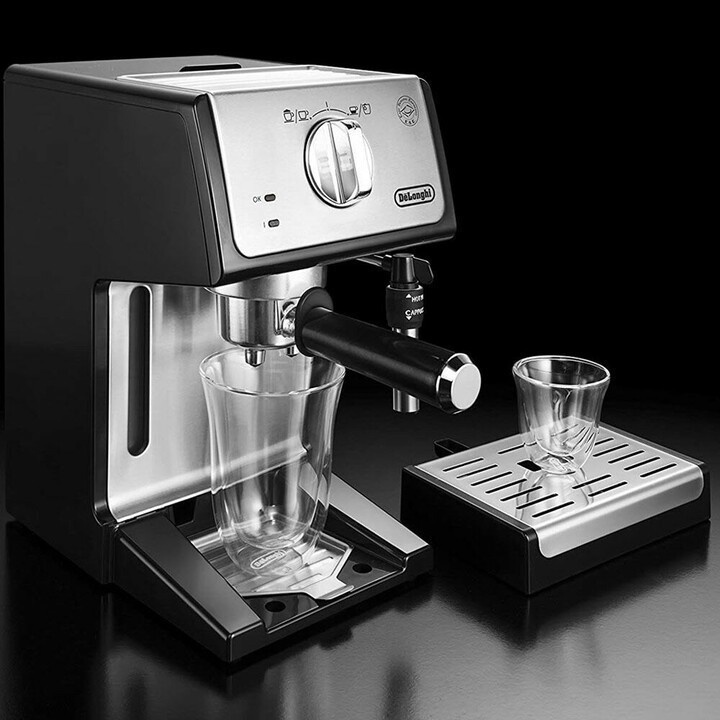 Máy pha cà phê Delonghi tự động cafe espresso tạo bọt capuchino ECP36.31 1100W - BH 12 tháng - khohangcap1_ad