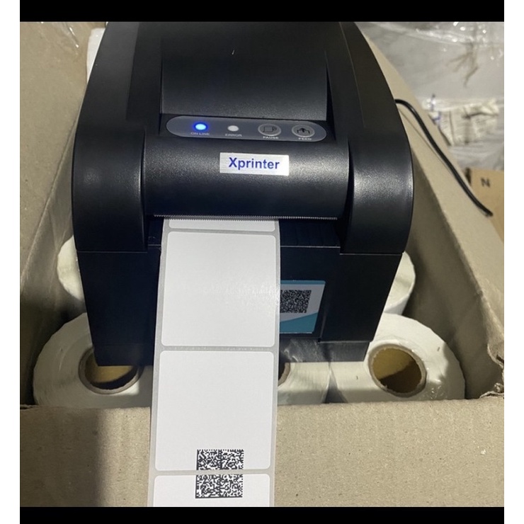 Giấy in tem nhiệt 50x50 mm trm dán  - Cuộn 30m