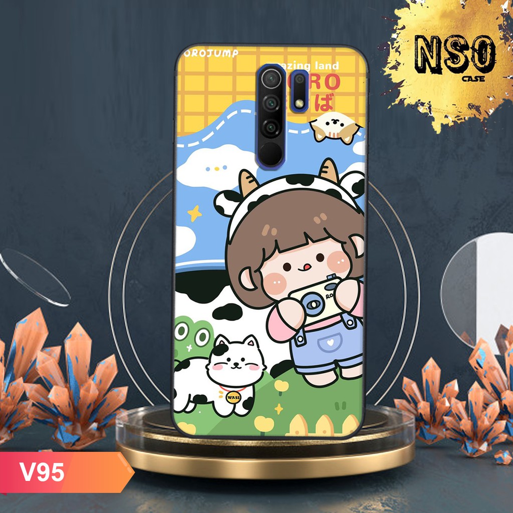 Ốp Lưng Xiaomi Redmi 9 - Xiaomi Redmi Note 8 Pro - Xiaomi Redmi Note 8 In Hình Roro Jump Siêu Đáng Yêu