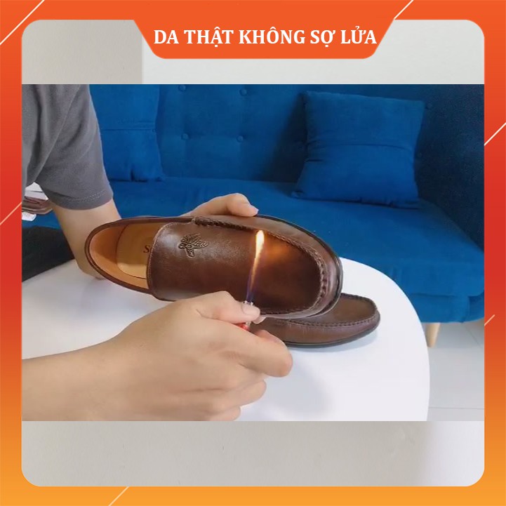 Giày Lười Nam Cao Cấp [DA BÒ THẬT 100%-TIỀN NÀO CỦA NẤY] Giày lười da bò -TẶNG 2 ĐÔI TẤT LƯỜI CAO CẤP - GLK | BigBuy360 - bigbuy360.vn