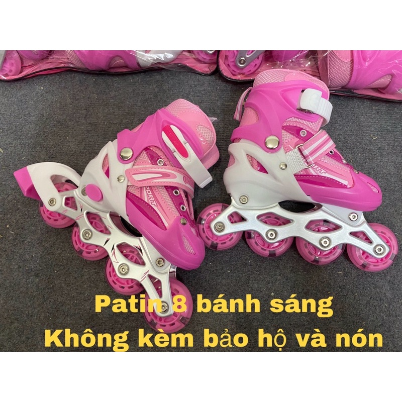 Giày Trượt Patin Trẻ Em Cao Cấp, Giày Patin 8 Bánh Phát Sáng