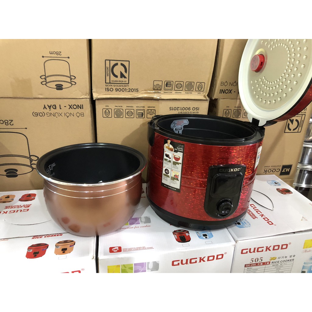Nồi cơm điện Cuckoo 2 lít Hàn Quốc GK208 - Lòng niêu đỏ ánh kim [ Bảo hành 12 tháng ] | BigBuy360 - bigbuy360.vn
