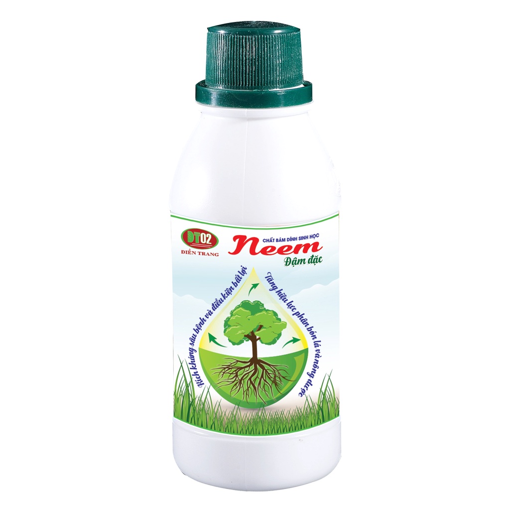 Chất bám dính sinh học tăng hiệu lực phân thuốc kéo dài Dầu Neem hữu cơ 100% nguyên chất
