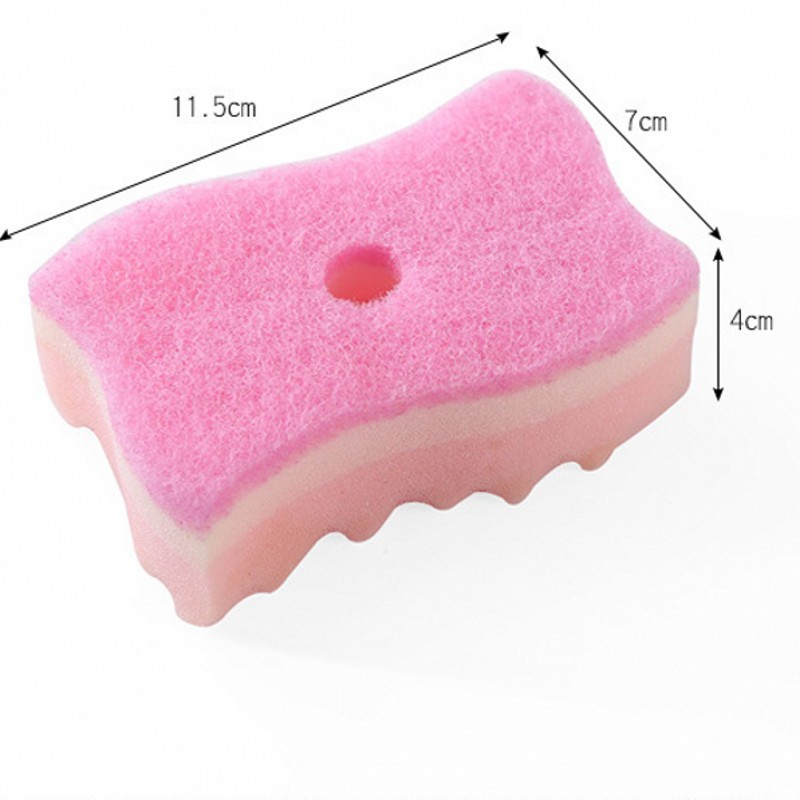 Set 4 Miếng Bọt Biển Rửa Chén Hình Gợn Sóng Siêu Thấm Hút