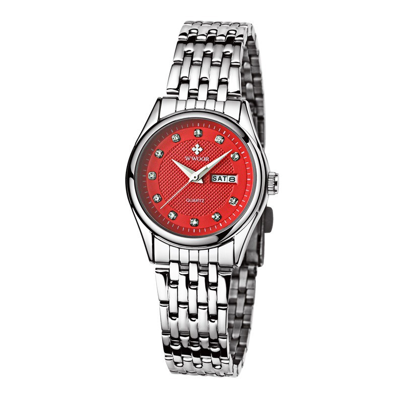 ĐỒNG HỒ NỮ WWOOR 8824 DÂY THÉP CHÍNH HÃNG KHÔNG GỈ Bán lẻ giá sỉ