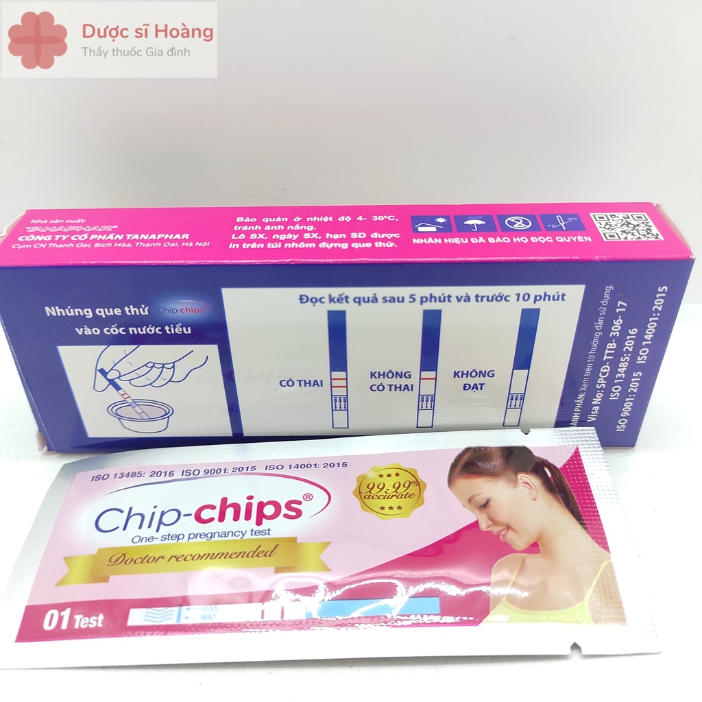 [CHE TÊN]- Chip Chips - Que Test Thử Thai Kết Quả Siêu Nhanh Chính Xác Cao