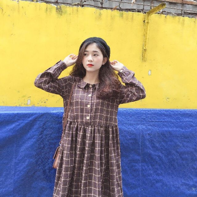 ĐẦM DOLL MIDI CARO