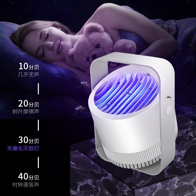 Đèn bắt muỗi Mosquito Killer Lamp Xoay 360 ĐỘ, Máy Diệt Côn Trùng Công Nghệ Led UV Mẫu Mới 2021