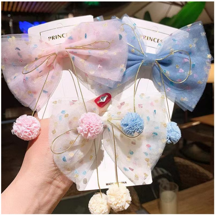 Kẹp tóc nơ cho bé đáng yêu phong cách hàn quốc