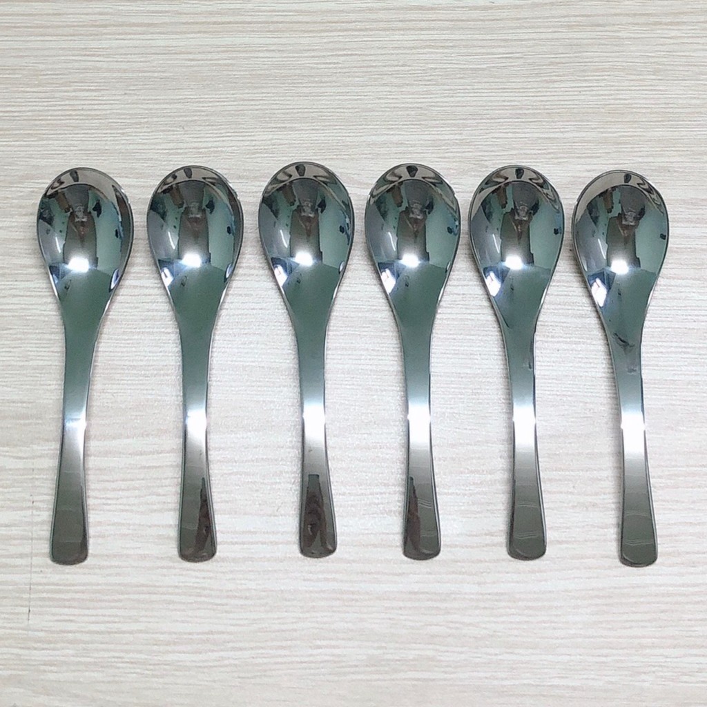 Muỗng ăn inox không gỉ sâu lòng , ăn phở , size trung dài 15cm , hiệu TH