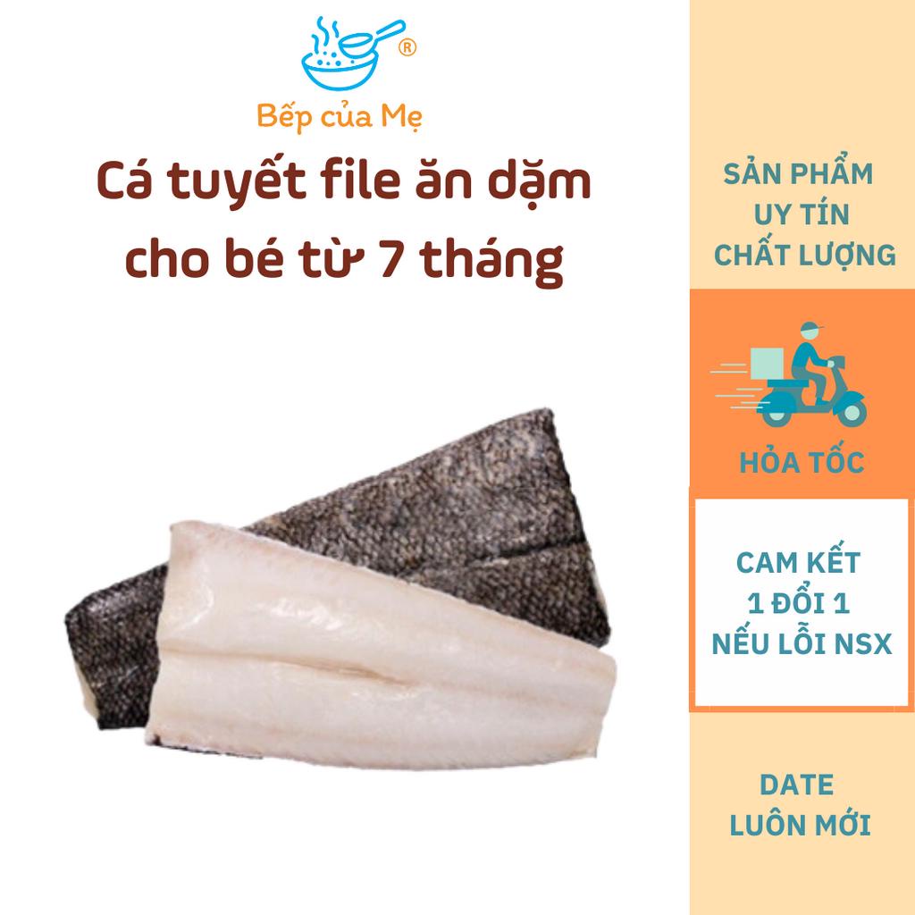 Cá tuyết file nấu ăn dặm cho bé từ 7 tháng, gói 30g - 100g, Shop Của Mẹ