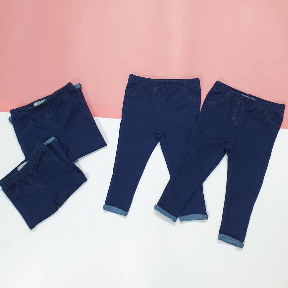 Quần Legging Giả Jean Bé Gái Bé Trai | Quần Bò Giả Jean Bé Trai Đủ Size Cho Bé Trai Gái Từ 0123456 Tuổi