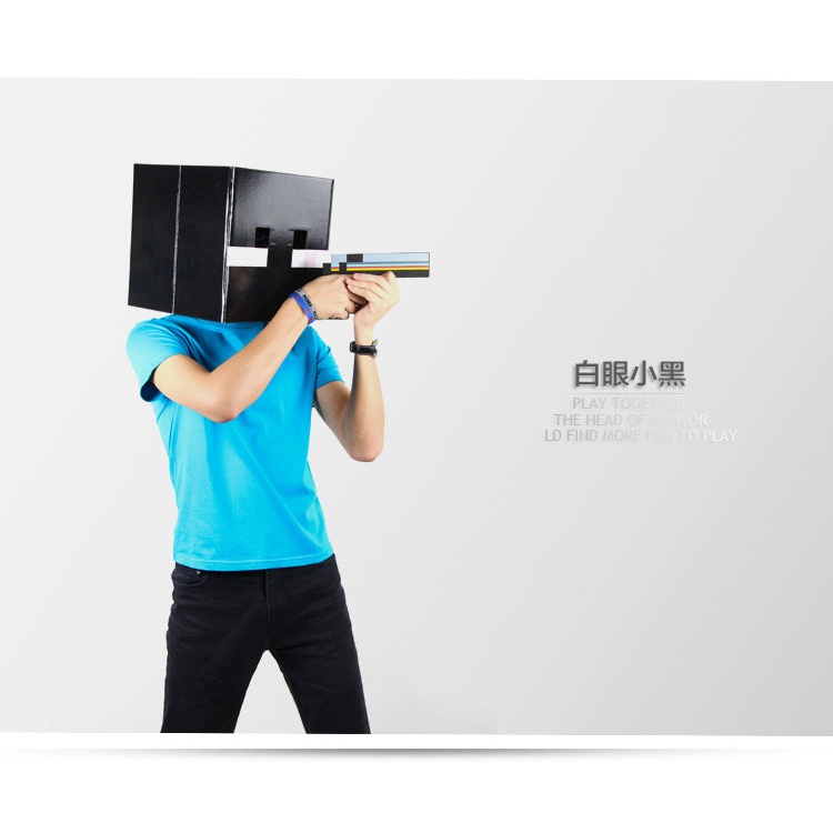 Mặt Nạ Hóa Trang Nhân Vật Game Minecraft Kích Thước 12x12x12 inches