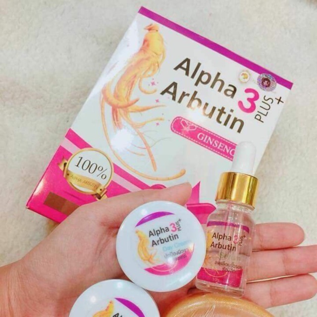 Set dưỡng trắng da mặt AlPhA ARBUTIN.