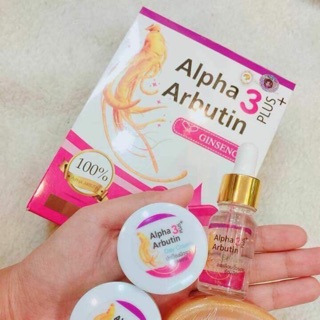 Set dưỡng trắng da mặt alpha arbutin.