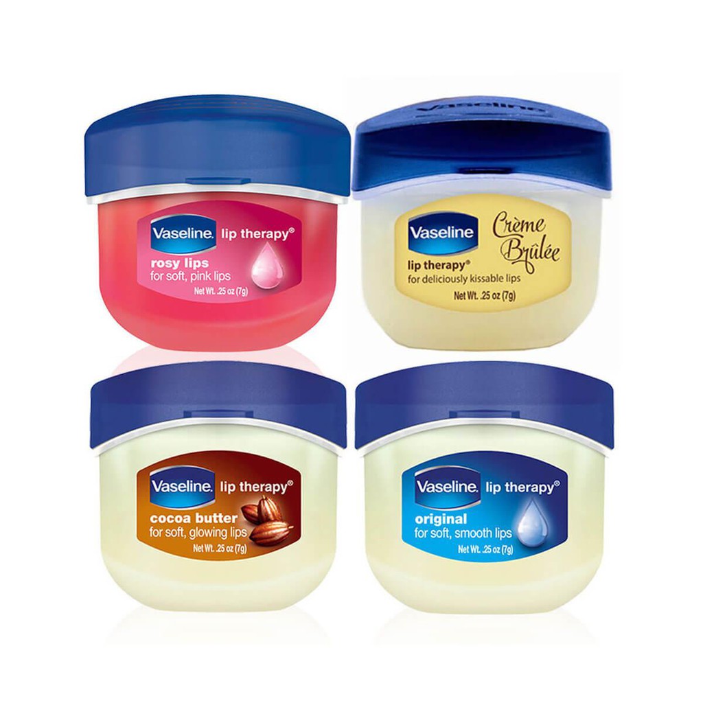 [MẪU MỚI NHẤT] Son Sáp Dưỡng Môi Mềm Mịn Vaseline Lip Therapy Original Rosy Lip Cacoa Butter Creme Brulee (7g) Chuẩn USA