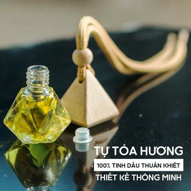 1 lọ tinh dầu treo xe hương bạc hà 10 ml