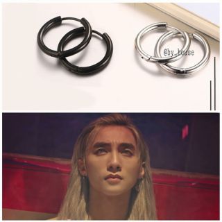 Khuyên tai inox tròn unisex 10-12-14-16-18mm 1 đôi không đen không gỉ (nam - nữ)