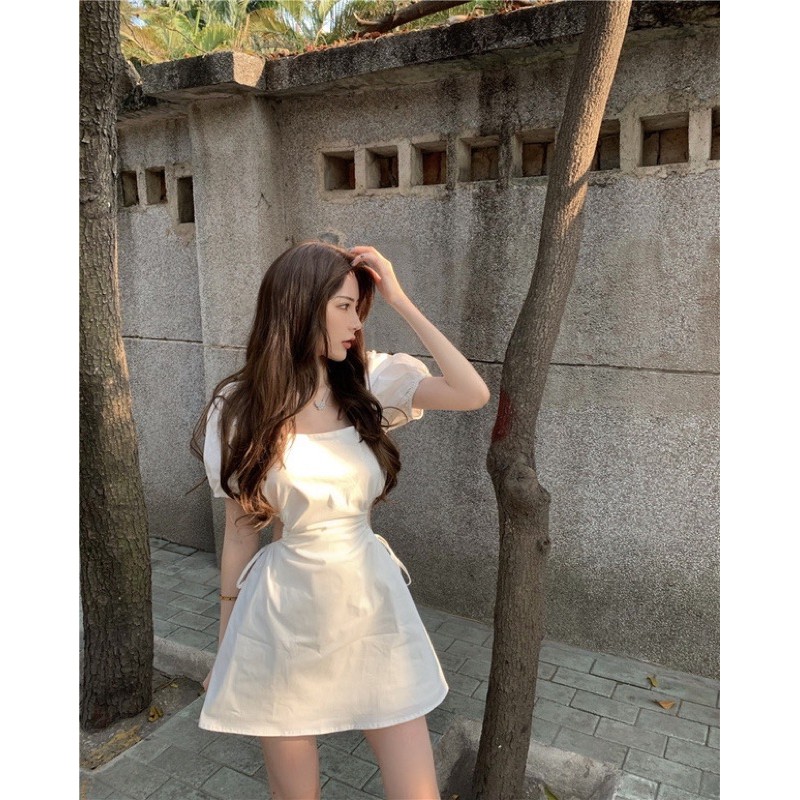 Đầm Trắng Dự Tiệc 🍊[Tiệm Vải Xinh]🍊 Váy Đầm Dự Tiệc Trắng Hở Lưng Quyến Rũ - Hàng Quảng Châu Cao Cấp | BigBuy360 - bigbuy360.vn
