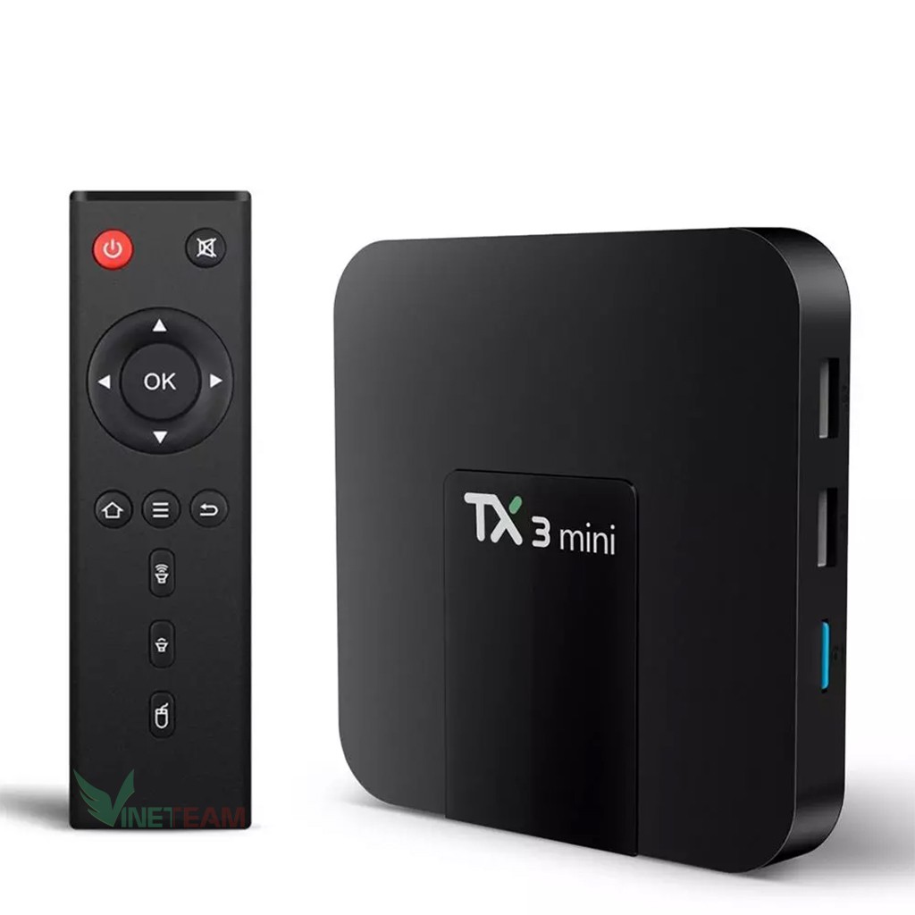 Androi TV box TX3 mini 2gb ram và 16G bộ nhớ✔Wifi 2 băng tần 2.4GHZ/5GHZ ,Chipset xịn S905W phiên bản mới 2020 -dc4242