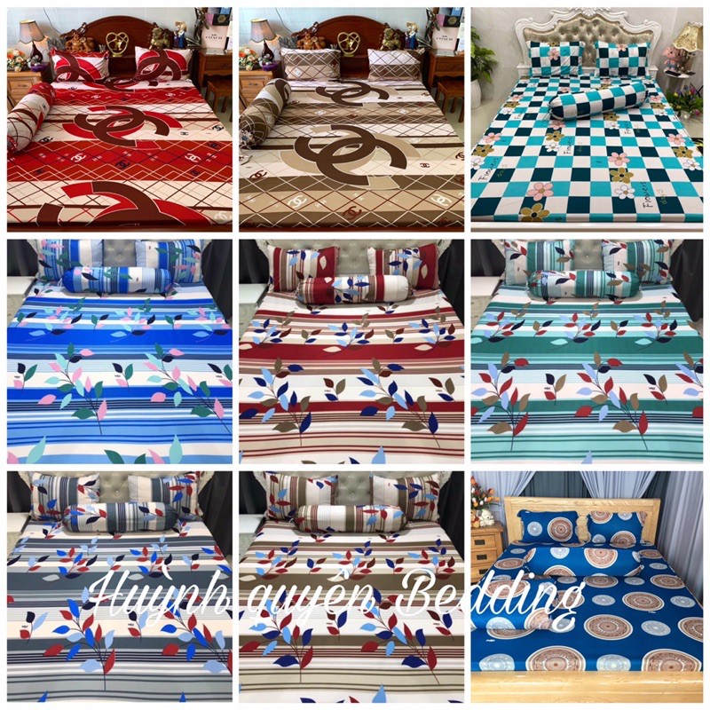 Xả kho bộ drap thun lạnh 4 món hq (ib chọn mẫu) | BigBuy360 - bigbuy360.vn